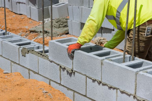 Concrete Blocks Installation in Danville
