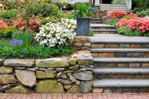 Stone Stairs Repair in Danville