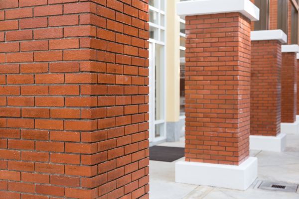 Brick Column Installation in Danville