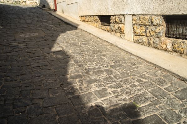Stone Sidewalk Repair in Danville