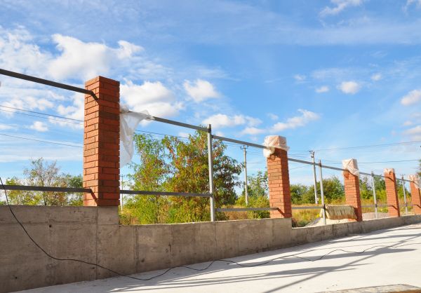 Brick Pillar Installation in Danville